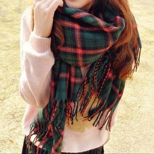 New blanket plaid scarf
